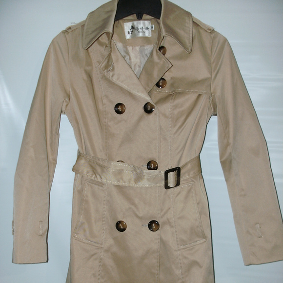 Beauty Khacki Mid-Length Trechcoat - Size M - Picture 1 of 4